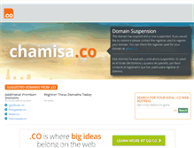 Tablet Screenshot of chamisa.co